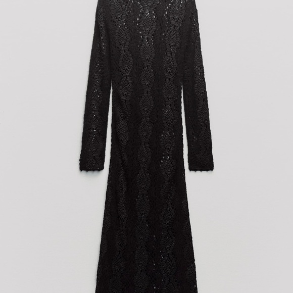 Long Crocheted Knit Dress Limited Edition - Picture 5 of 7